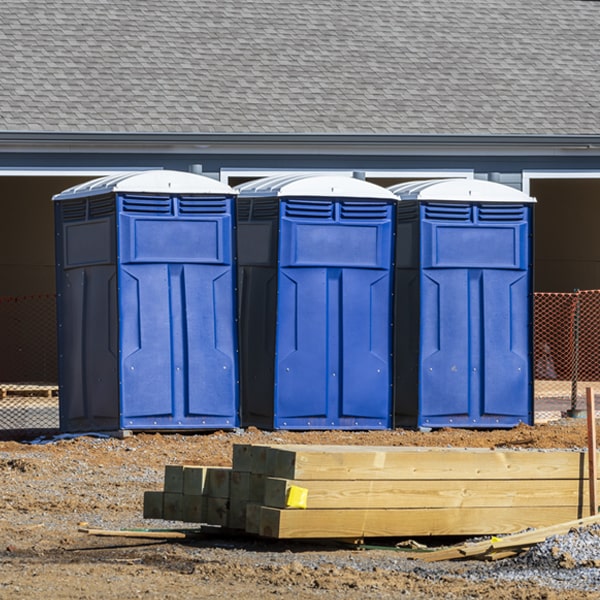 how often are the portable restrooms cleaned and serviced during a rental period in Mooresville North Carolina